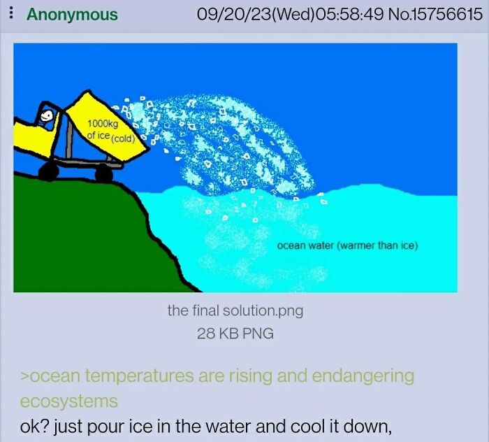 How Much Ice Would It Take To Lower The Entire Ocean's Temperature By, Say, 10 Degrees Fahrenheit?