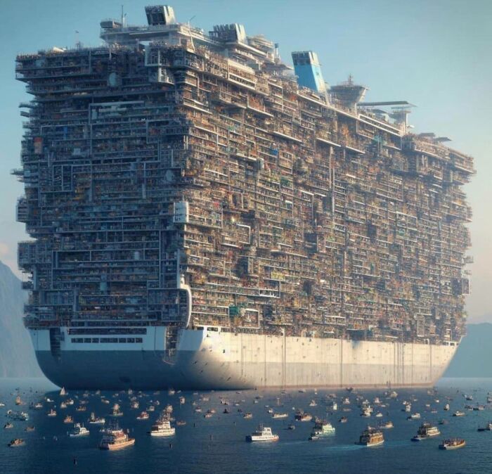 How Many Lucky Holiday Goers Do You Think Could Fit On This Monstrosity?