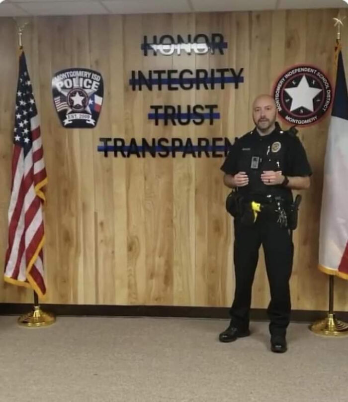 To Make A Positive Statement About Law Enforcement