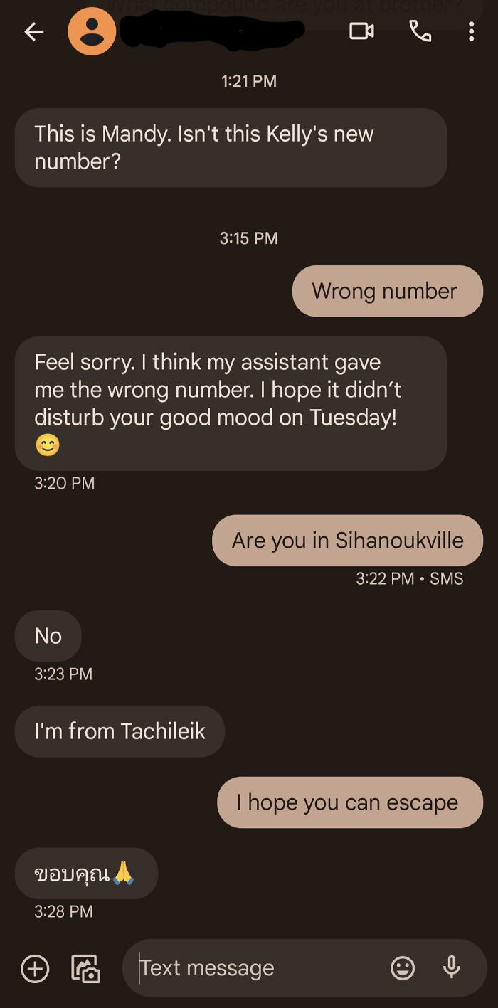 Being Nice To The Scammers