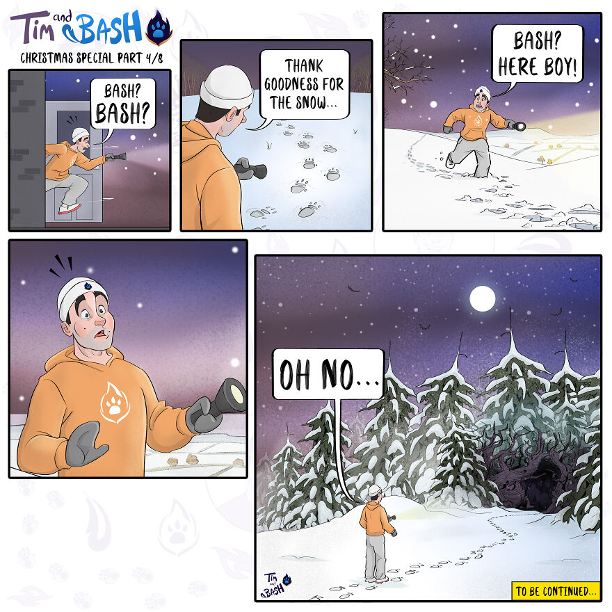 I Create The Series Of Comics &ldquo;Tim And Bash&rdquo;, And Here Is My Christmas Special