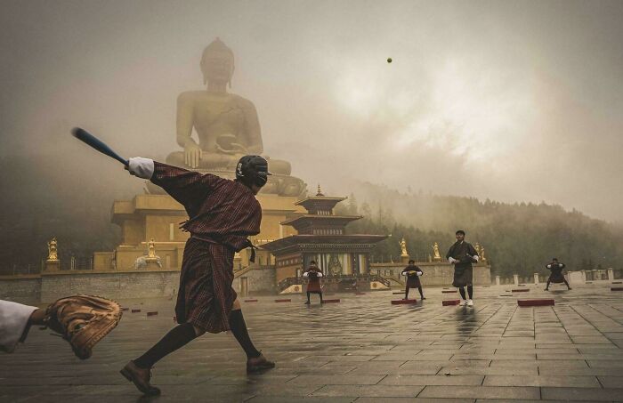 A Baseball Game In Bhutan