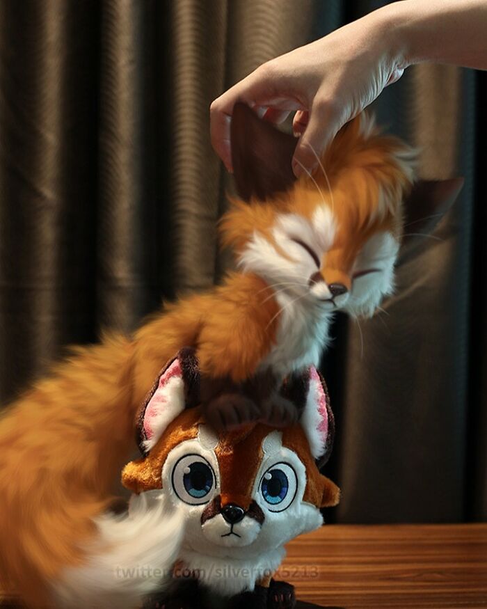 Digital Furry Animal In Real-Life Situation