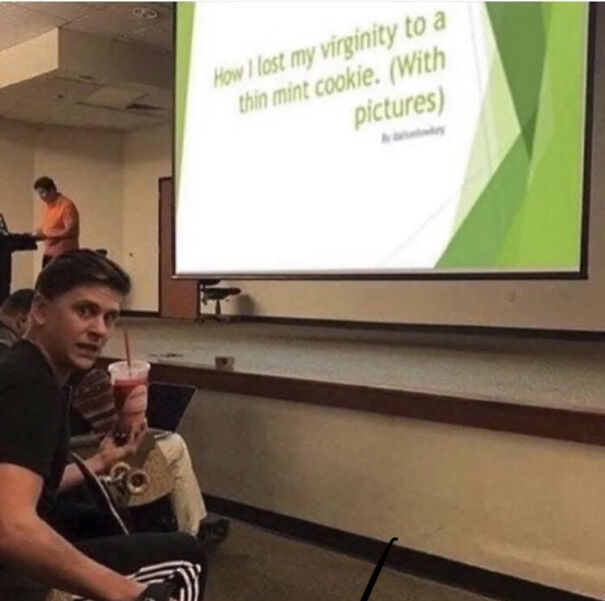 Funny presentation about how I lost my virginity to a thin mint cookie