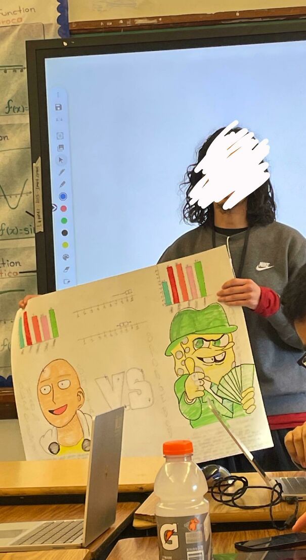 Funny presentation about Saitama vs Spongebob