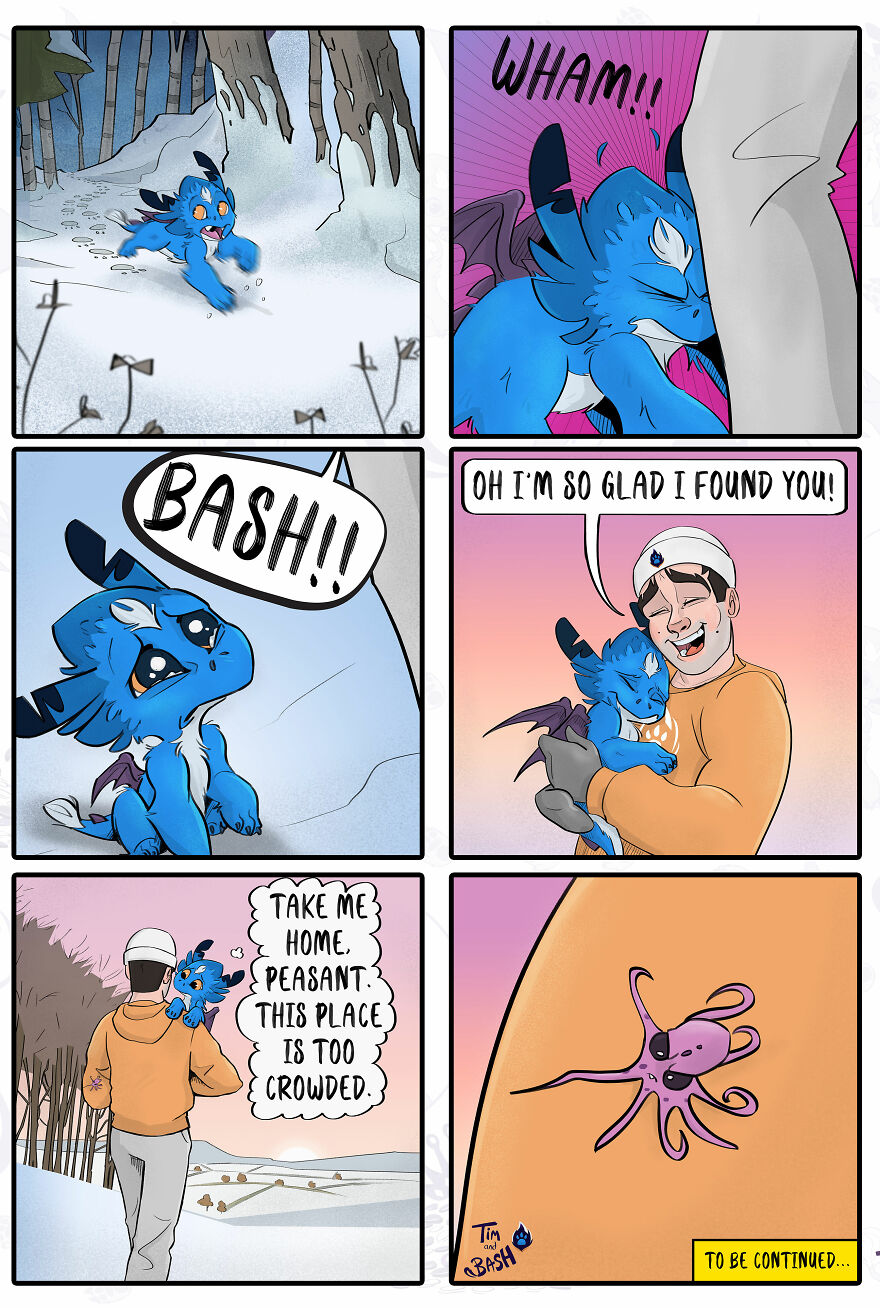 I Create The Series Of Comics &ldquo;Tim And Bash&rdquo;, And Here Is My Christmas Special