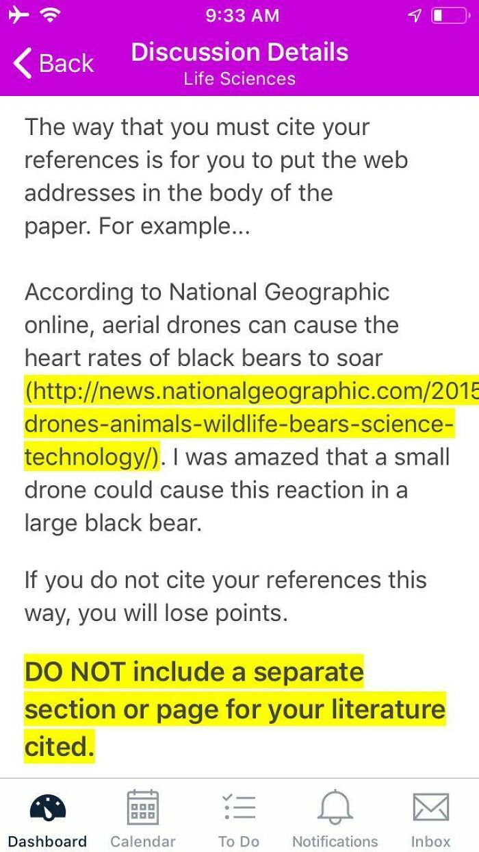 How My College Professor Wants Us To Cite Our Sources