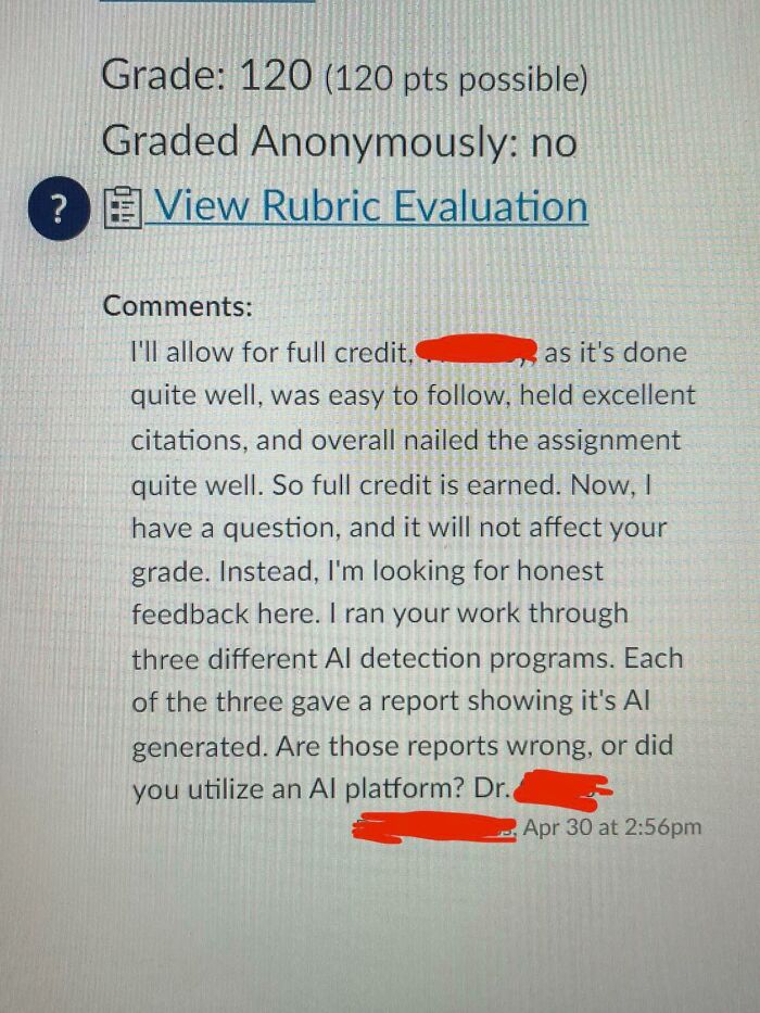 When You Spend 15 Hours Writing A 12 Page Case Analysis And Your Professor Accuses You Of Turning In An Ai Generated Report