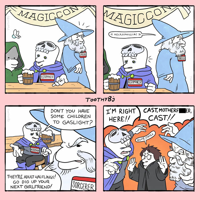 Every Dark Humor Fan Will Fall In Love With “Toothy Bj’s” Deliciously Quirky Comics