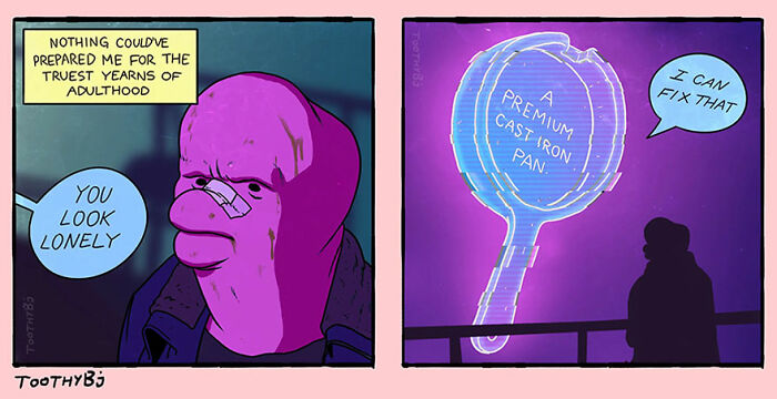 Every Dark Humor Fan Will Fall In Love With “Toothy Bj’s” Deliciously Quirky Comics