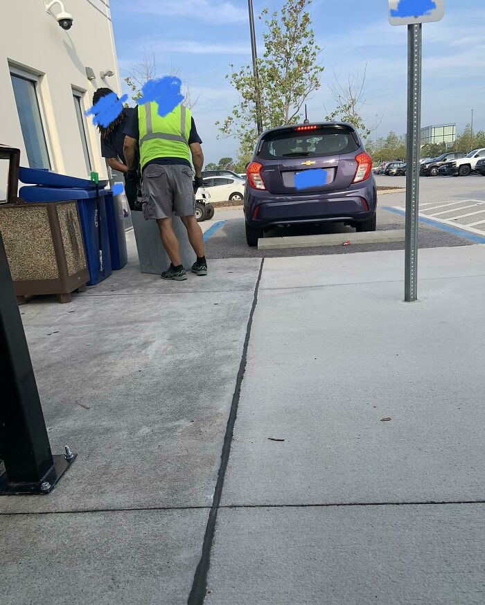 I Watch The Maintenance Crew Dump The Recycling Into The Trash Bag Every Day After Work. Why Even Have Recycling Bins?