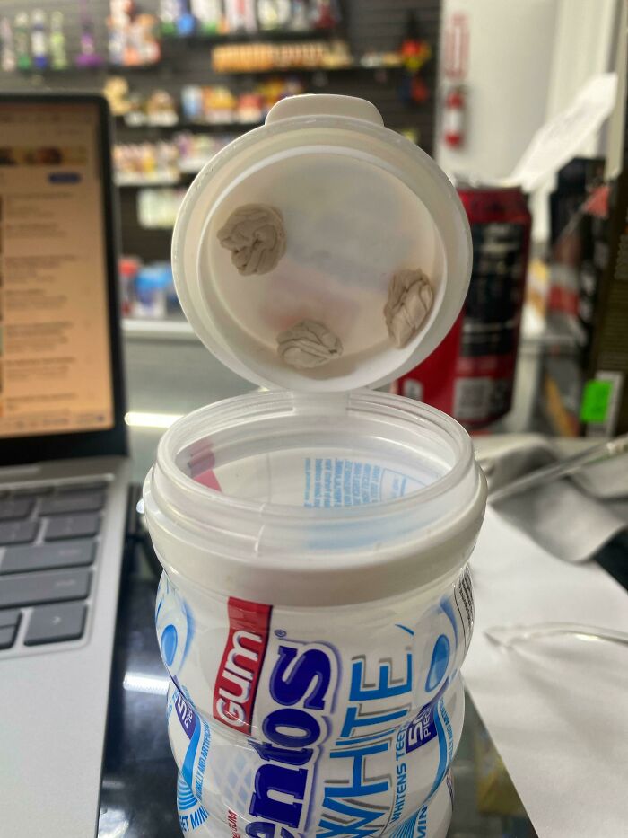 The Way My Coworker Saves Gum