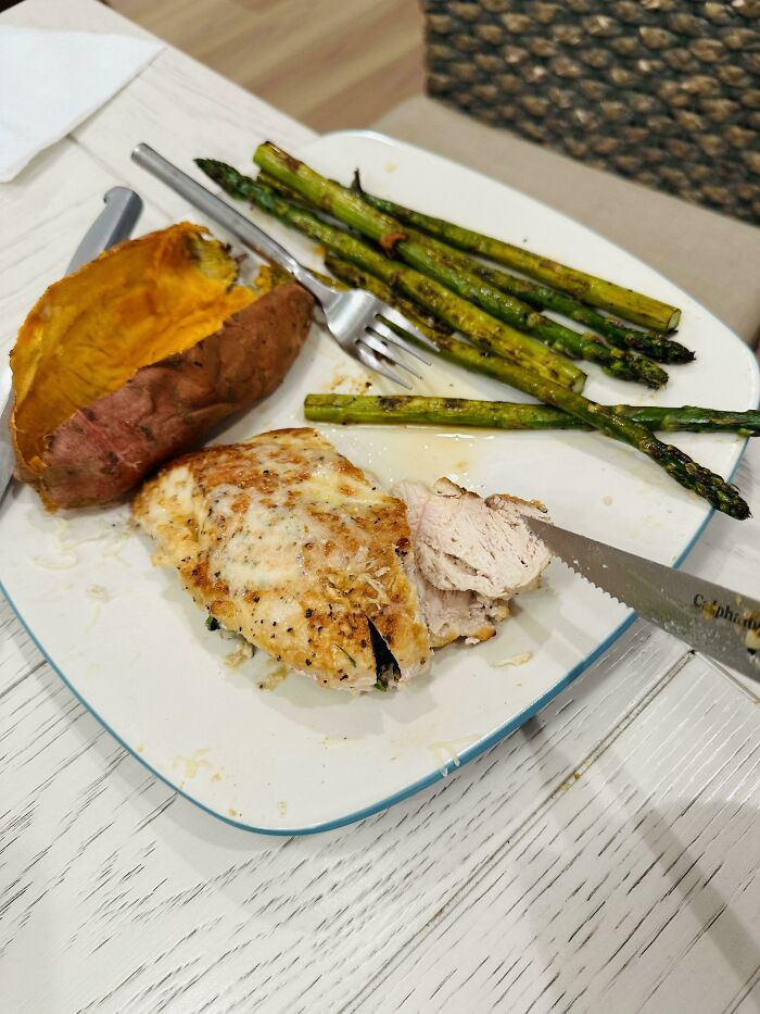 She Wouldn’t Eat Her Chicken Because It Is “Pretty Much Raw.”