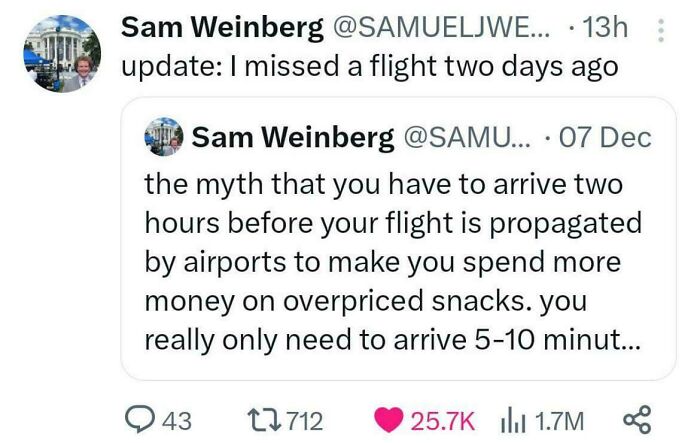 Maybe A Little Bit Earlier Next Time