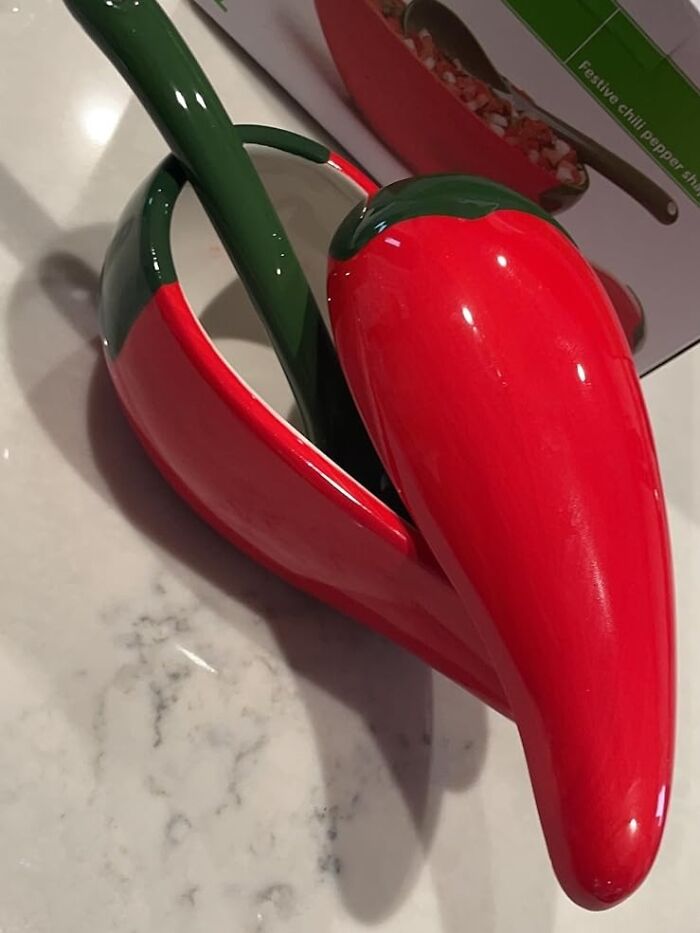 It's Hot, It's Saucy, It's Your Chili-Shaped Salsa Bowl! Because We Like 'Salsa-Ing' Our Chips With A Spicy Pun!