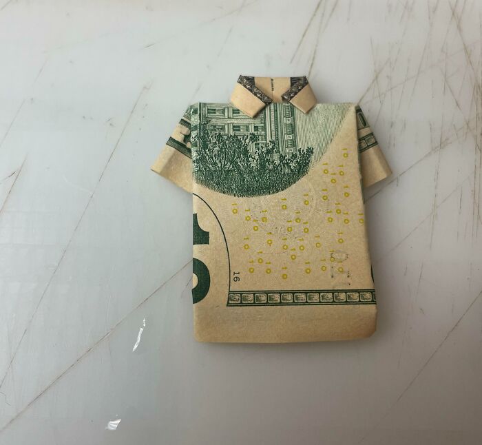 Someone Left Me A Tiny Shirt As A Tip