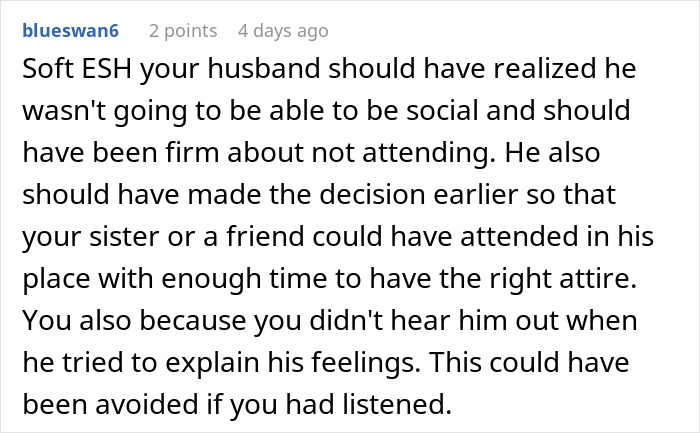 Woman Accuses Grieving Husband Of Ruining A Work Xmas Gala For Her, Gets A Reality Check
