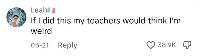 Social media comment on students tattooing meaningful handwritten notes from teachers.