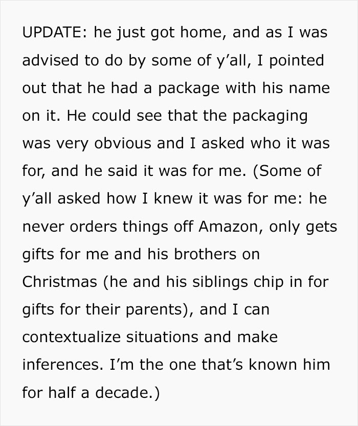 GF Is Very Disappointed By BF's Holiday Gift, Gets A Reality Check