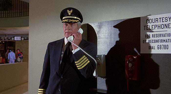 Airplane movie scene 