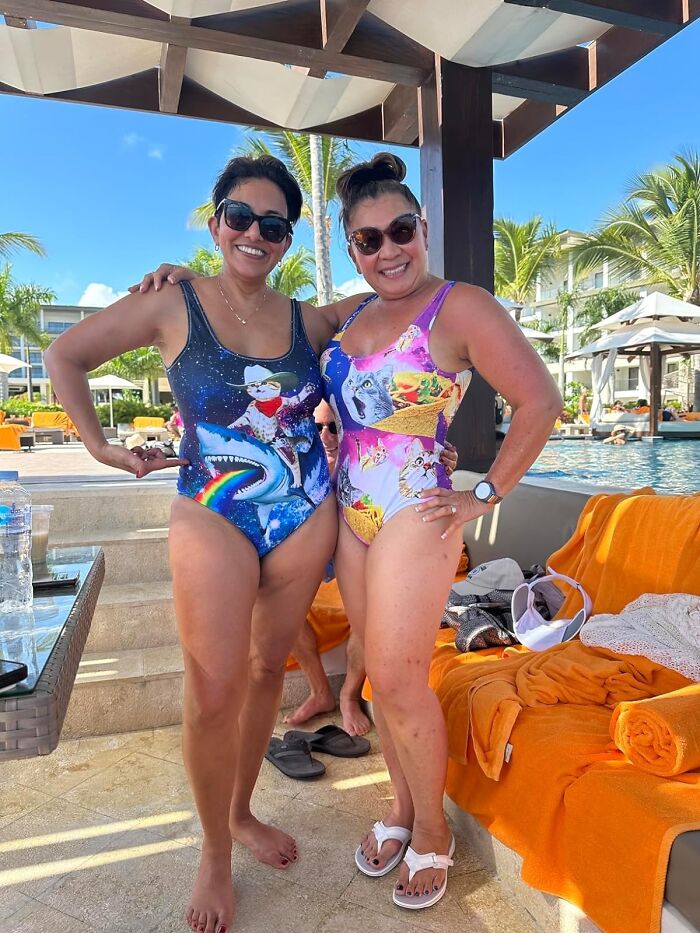 Going 'Swimmingly' Onto Every Beach Instagram Trend List This Season - Our Funny Swimsuit! Dive Into The Punny Side Of The Pool!