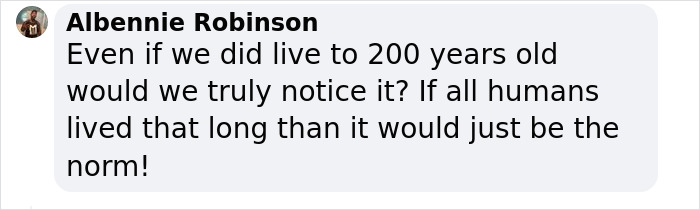 Comment by Albennie Robinson on longevity bottleneck affecting human lifespan.