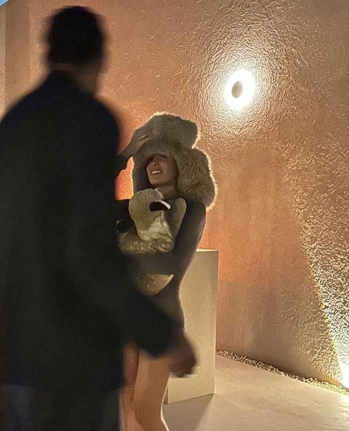 Kanye West Attends Event In Dubai With Wife Bianca Censori Who Wears &ldquo;Deer-Shaped Pillow&rdquo;