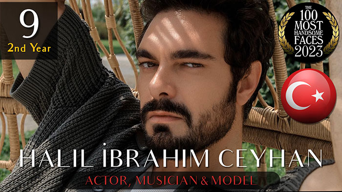 Actor Halil İbrahim Ceyhan, ranked 9th by The Independent Critics, among the most handsome men of 2023.