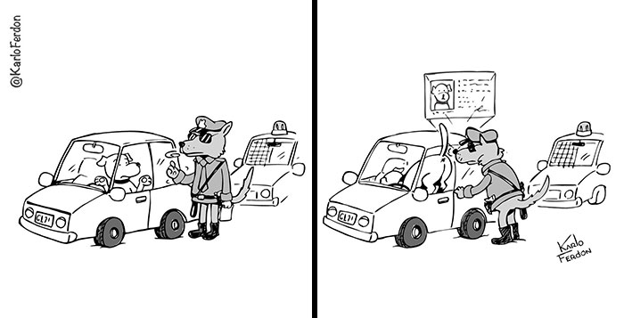 A Wordless Comic Featuring Dogs By Karlo Ferdon