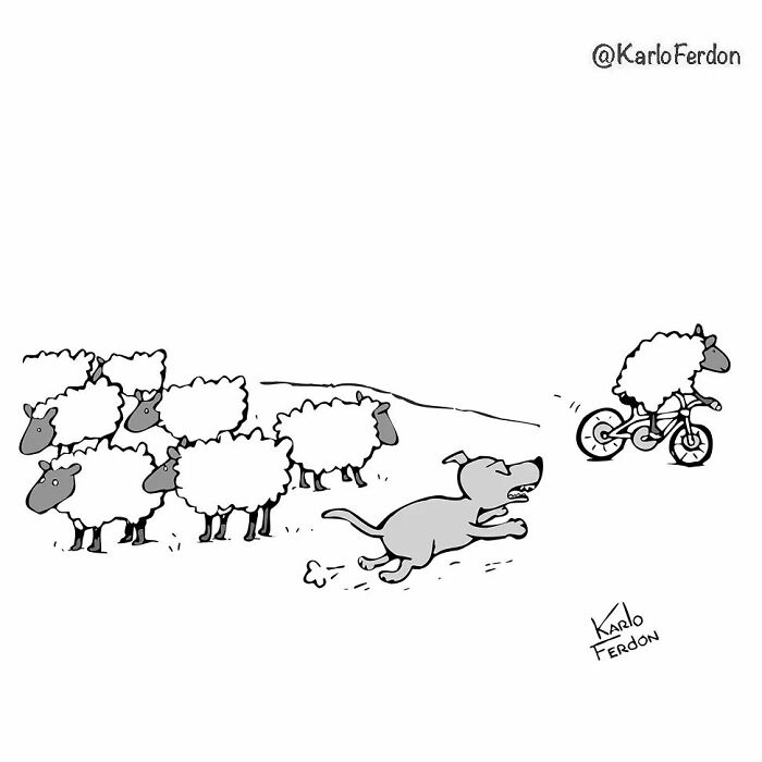 A Wordless Comic Featuring A Dog By Karlo Ferdon