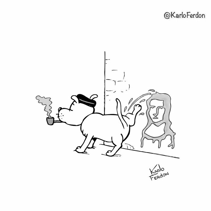 A Wordless Comic Featuring A Dog By Karlo Ferdon