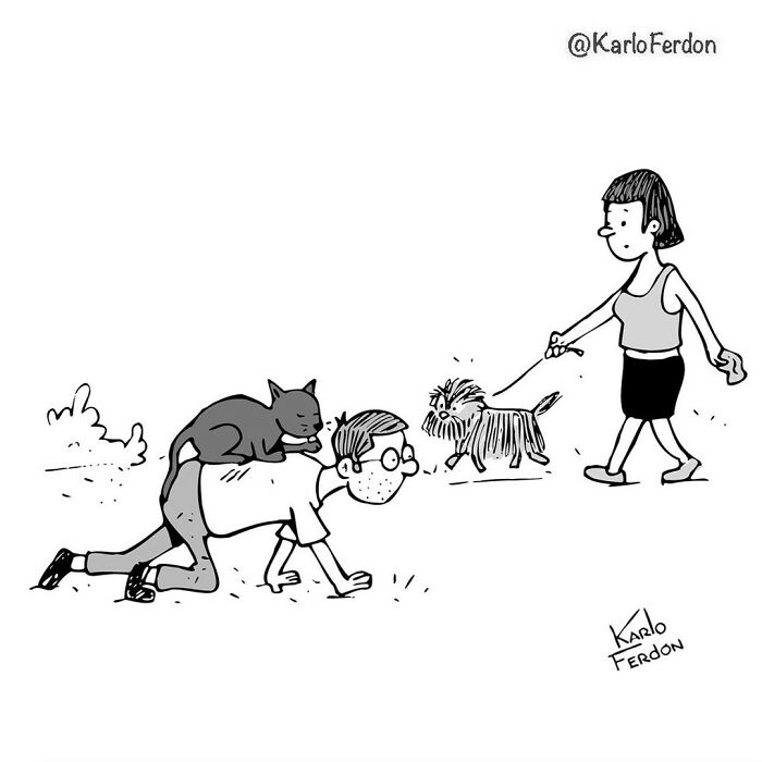 A Wordless Comic Featuring A Dog By Karlo Ferdon