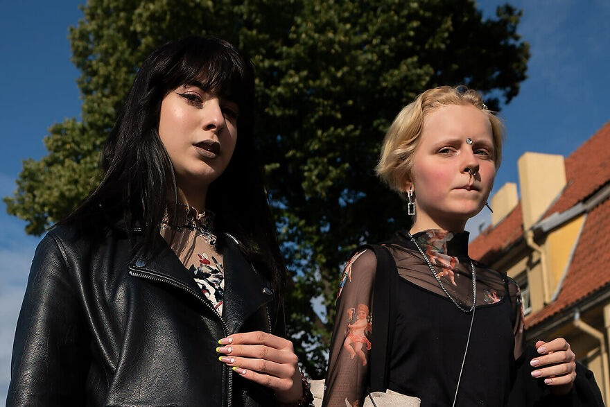 Girls With Attitude From The Series Street Scenes From My Travels By Ivan Ferrer