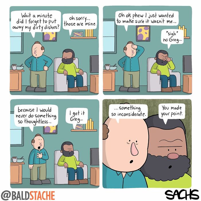 Absurd Comics About Everyday Situations By Cartoonist Josh Sachs (New Pics)