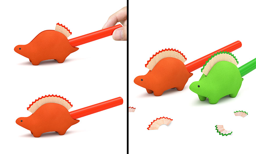 I Thought Of A Pencil Sharpener That Would Turn Into A Stegosaurus