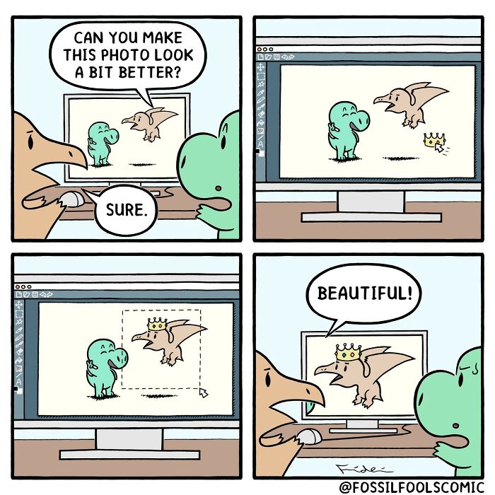 Artist Creates Fun And Adorable Comics Depicting The Life Of Human-Like Dinosaurs (New Pics)