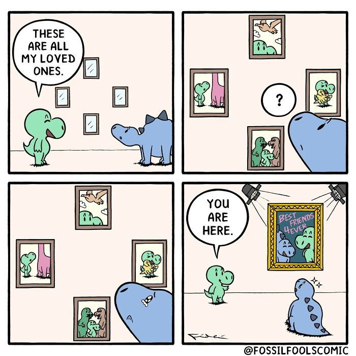 Artist Creates Fun And Adorable Comics Depicting The Life Of Human-Like Dinosaurs (New Pics)