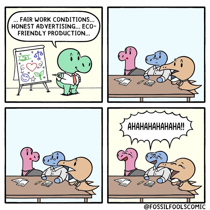 Artist Creates Fun And Adorable Comics Depicting The Life Of Human-Like Dinosaurs (New Pics)