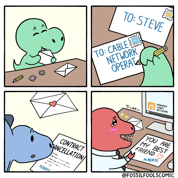 Artist Creates Fun And Adorable Comics Depicting The Life Of Human-Like Dinosaurs (New Pics)