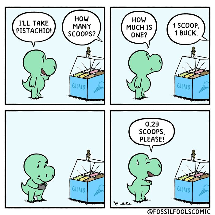 Artist Creates Fun And Adorable Comics Depicting The Life Of Human-Like Dinosaurs (New Pics)