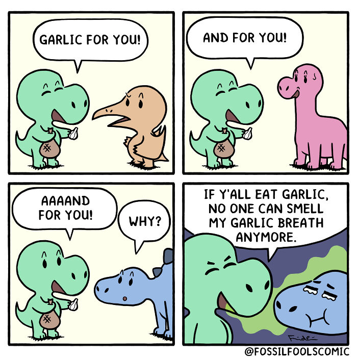 Artist Creates Fun And Adorable Comics Depicting The Life Of Human-Like Dinosaurs (New Pics)
