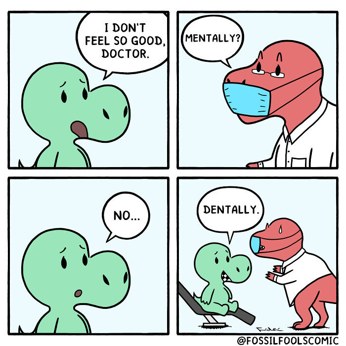 Artist Creates Fun And Adorable Comics Depicting The Life Of Human-Like Dinosaurs (New Pics)