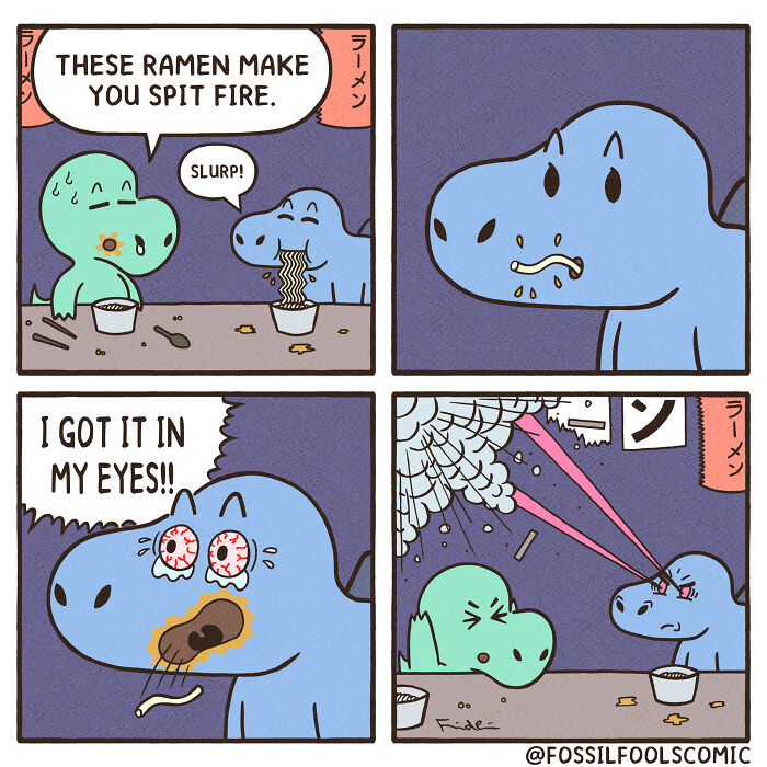 Artist Creates Fun And Adorable Comics Depicting The Life Of Human-Like Dinosaurs (New Pics)