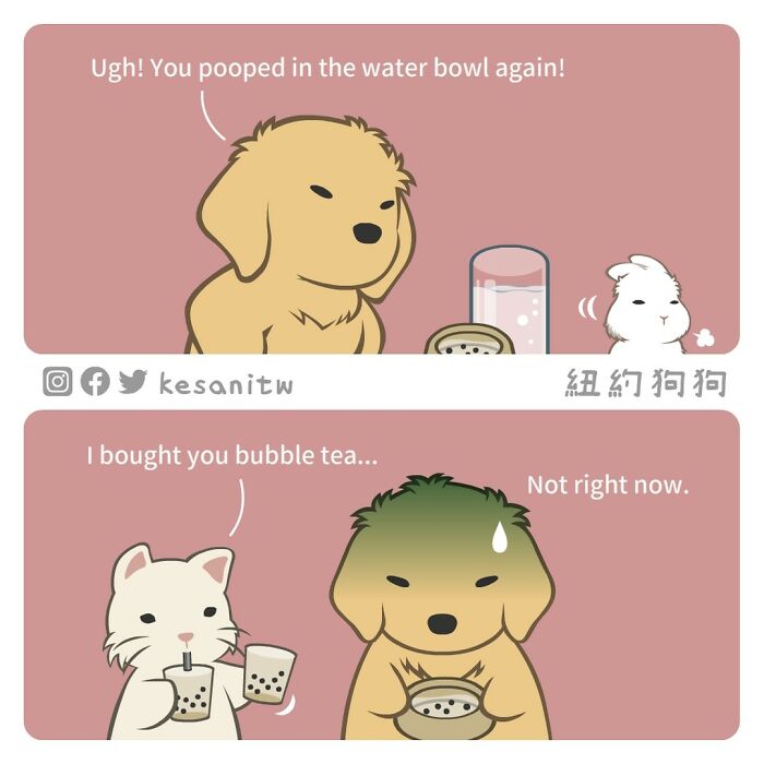 Wholesome Animal Comic By Kesanitw