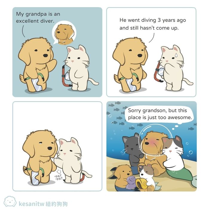 Wholesome Animal Comic By Kesanitw