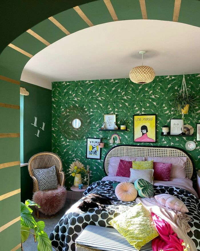 Here’s A Picture Of Our Guest Bedroom Featuring Poppy Cat, Lying, Enjoying The Sunshine