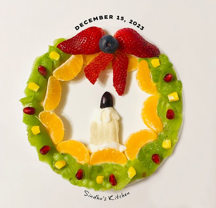 Christmas Wreath With A Candle!