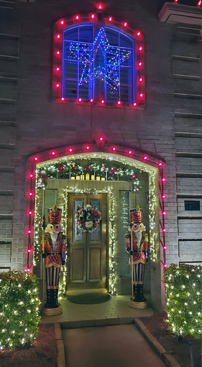 Here Is A Close-Up Of The Entry