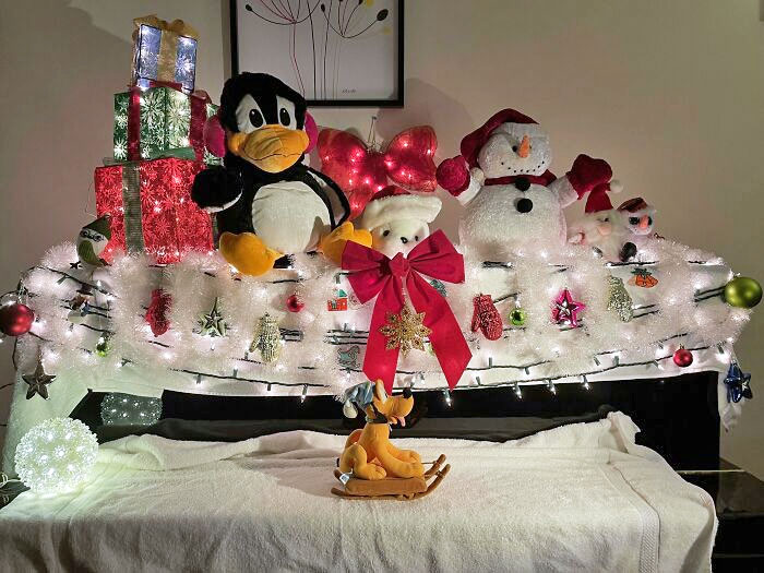 I Didn't Have A Tree So I Decorated My Piano