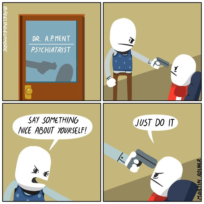 Dark And Absurd Comics By Martin Rosner Will Surely Make You Laugh Out Loud (New Pics)